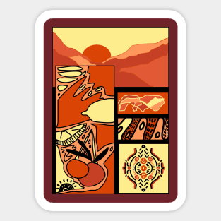 Sunset Sticker